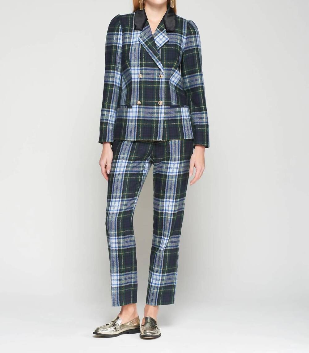 NEW VILAGALLO tiffany trouser in green plaid